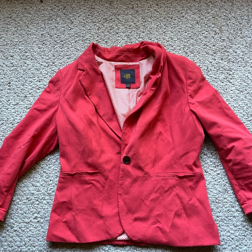 Barely worn coral mini blazer, size medium